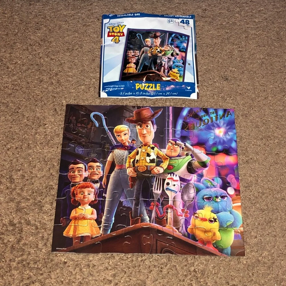 Disney Toy Story 4 Puzzle Lot, Includes 4 puzzles - all pieces included